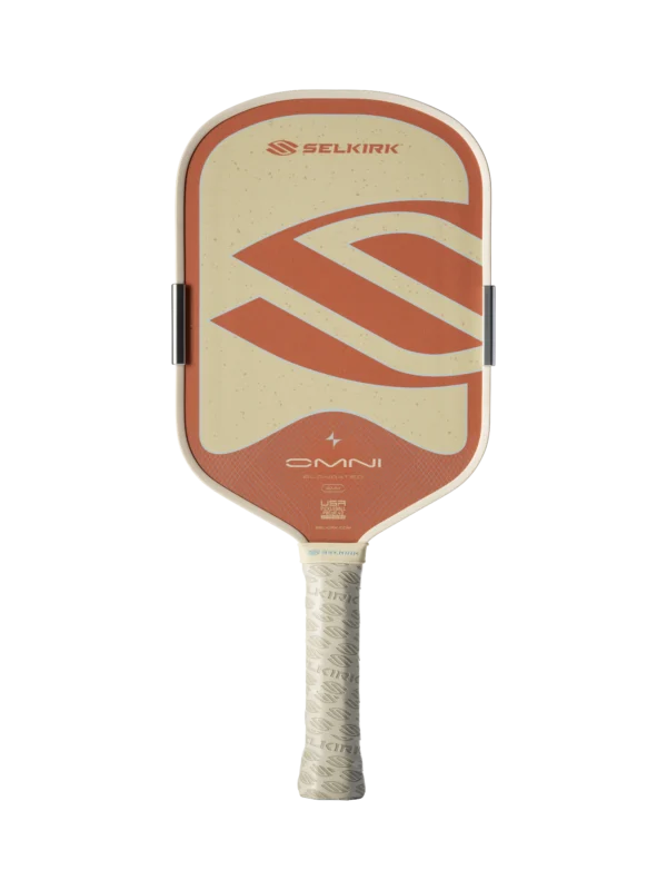 Selkirk OMNI Elongated paddle in Canyon Clay, front view Selkirk OMNI Elongated paddle in Canyon Clay, front view