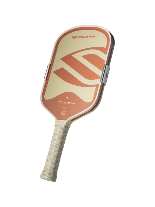 Selkirk OMNI Elongated paddle in Canyon Clay, angled view Selkirk OMNI Elongated paddle in Canyon Clay, angled view