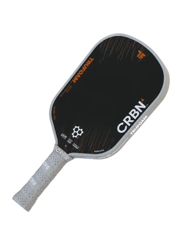 CRBN 4 TruFoam Barrage paddle with black carbon face and gray grip