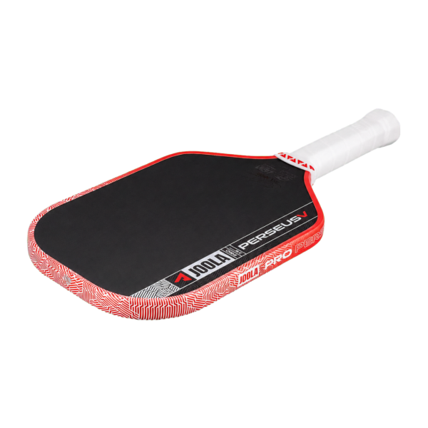 JOOLA Perseus Pro V 16mm – Handle detail Handle and throat detail of the JOOLA Perseus Pro V 16mm paddle