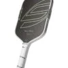 Selkirk Boomstik Raw Carbon Asia Everglade Elongated — manufacturer angled view Selkirk LABS Boomstik Raw Carbon Asia Elongated in Everglade, manufacturer angled view
