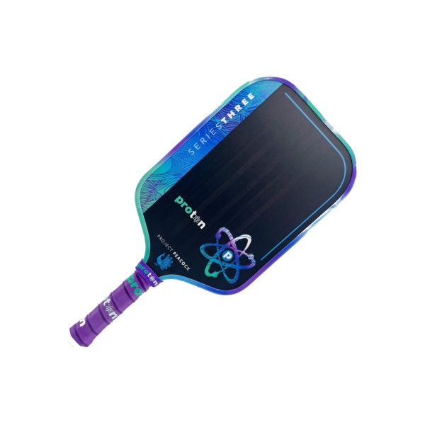 Proton Project Peacock Elongated 15mm Pickleball Paddle gallery image 2 Proton Project Peacock Elongated 15mm Pickleball Paddle official product detail