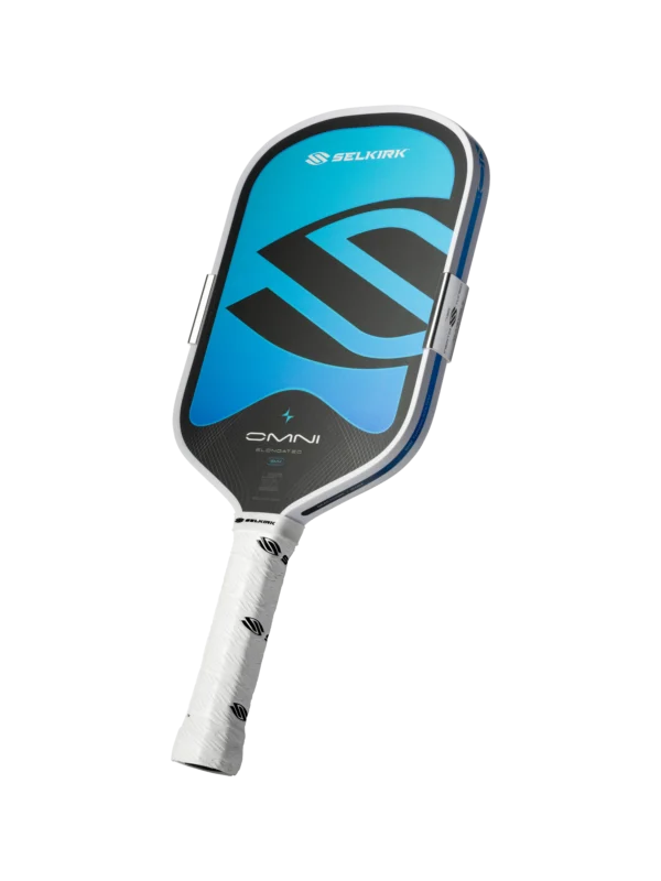 Selkirk OMNI Elongated paddle in Hydro, angled view Selkirk OMNI Elongated paddle in Hydro, angled view